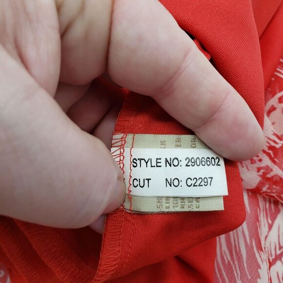 Jonathan Martin Dress Womens 10 Silk Sleeveless Fit Flare Palm Leaf Tie Waist - Picture 6 of 9